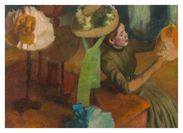 Üveg kép - Edgar Degas, The Millinery Shop, reprodukciók (70x50 cm)