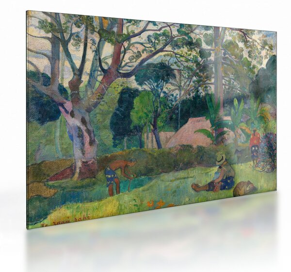 Üveg kép - Paul Gauguin, Te raau rahi (The Big Tree), reprodukciók (70x50 cm)