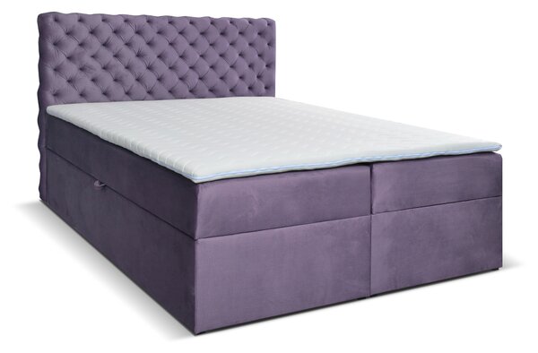Egyszemélyes ágy Boxspring 120 cm Orimis (lila). Akció -33%