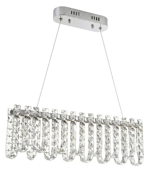 LED kristály függőlámpa SWE073-CP 60cm Chrome