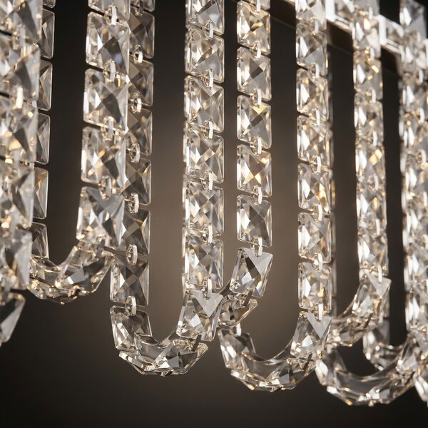 LED kristály függőlámpa SWE073-CP 60cm Chrome