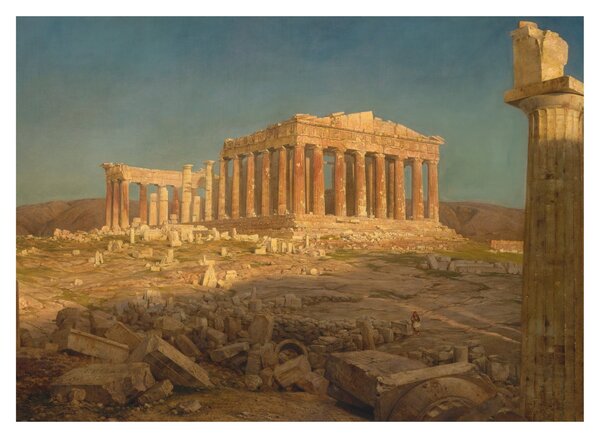 Üveg kép - Frederic Edwin Church, The Parthenon, reprodukciók (70x50 cm)