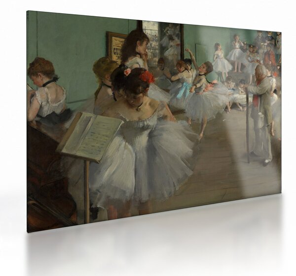 Üveg kép - Edgar Degas, The Dance Class, reprodukciók (70x50 cm)