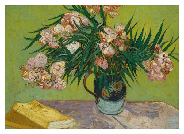 Üveg kép - Vincent van Gogh, Oleanders, reprodukciók (70x50 cm)