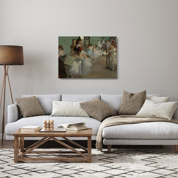 Üveg kép - Edgar Degas, The Dance Class, reprodukciók (70x50 cm)