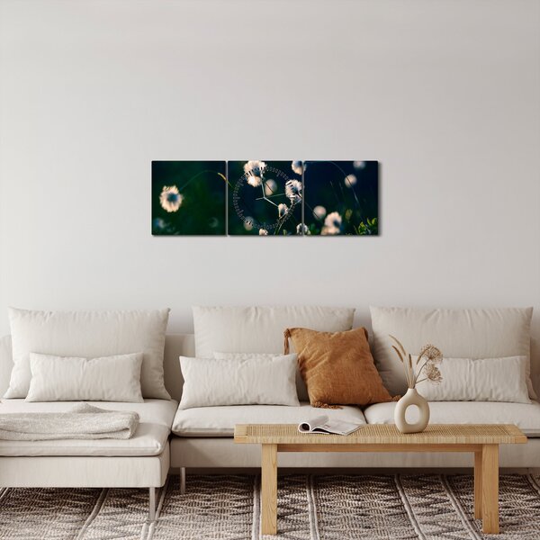 Kép - Fű (órával) (90x30 cm)