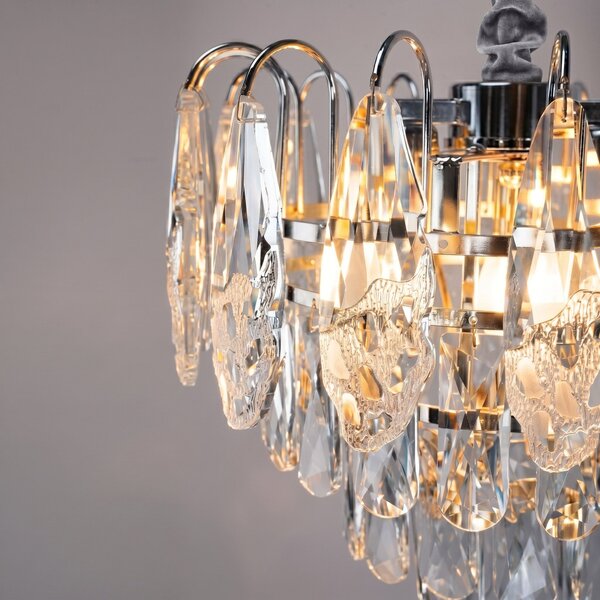 Kristály függőlámpa SWE077-CP 30cm Chrome