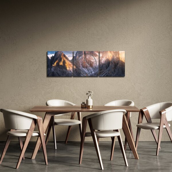 Kép - Hegyi panoráma (órával) (90x30 cm)