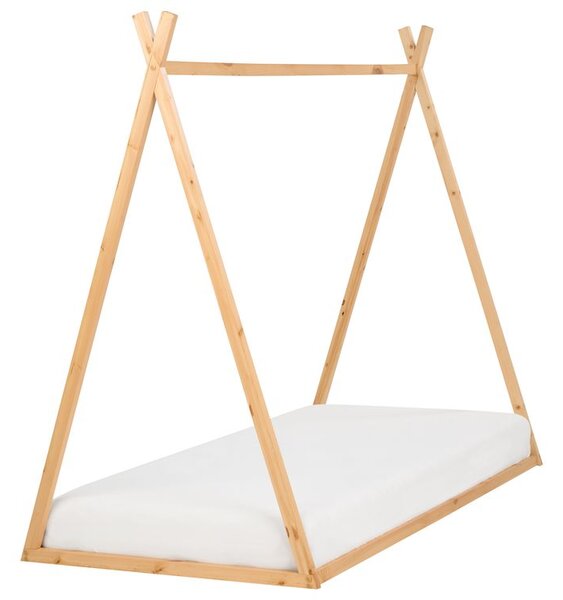 Gyerekágy Tipi Fenyő SAURAT 90 x 200 cm Világosbarna