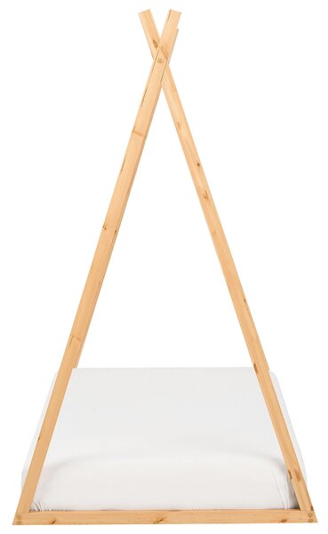 Gyerekágy Tipi Fenyő SAURAT 90 x 200 cm Világosbarna
