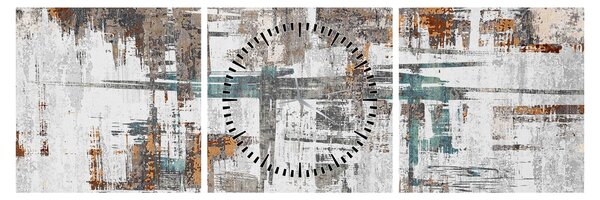 Kép - Absztrakt vonások (órával) (90x30 cm)