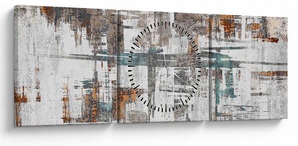 Kép - Absztrakt vonások (órával) (90x30 cm)
