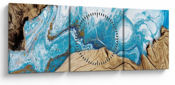 Kép - Fa (órával) (90x30 cm)