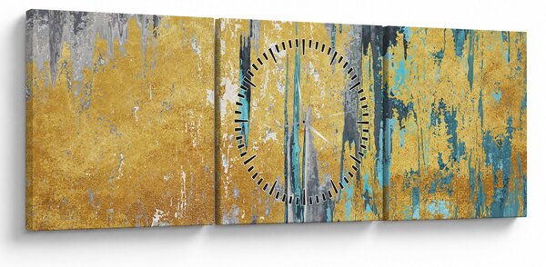Kép - Arany design (órával) (90x30 cm)