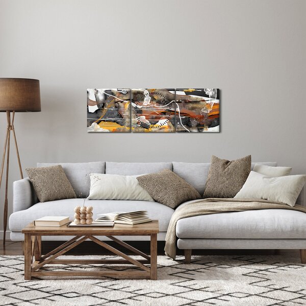 Kép - Absztrakció (órával) (90x30 cm)