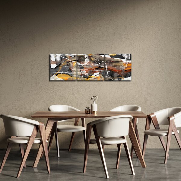 Kép - Absztrakció (órával) (90x30 cm)
