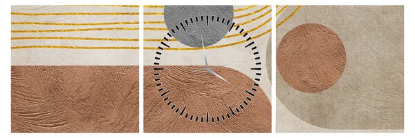 Kép - Modern kollázs (órával) (90x30 cm)