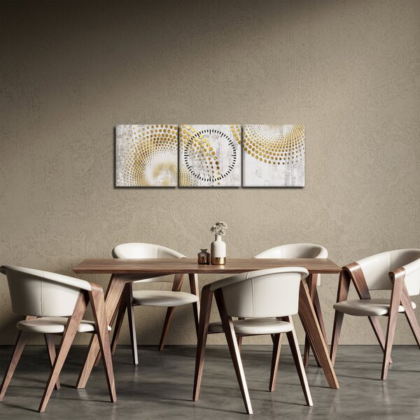 Kép - Beton design (órával) (90x30 cm)