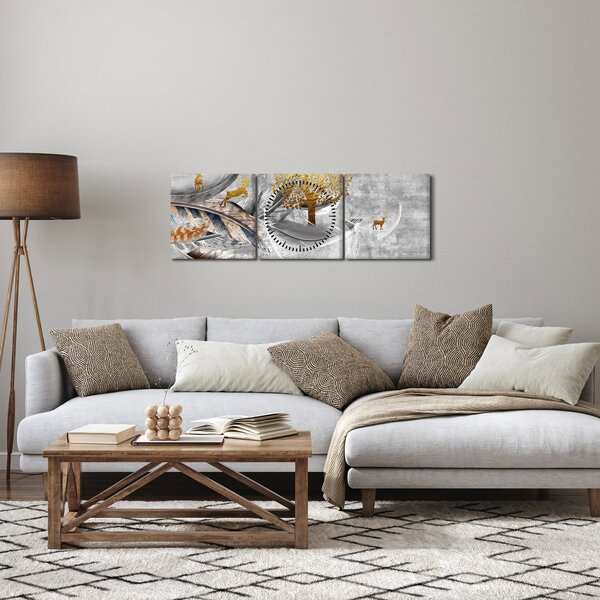 Kép - Kollázs (órával) (90x30 cm)