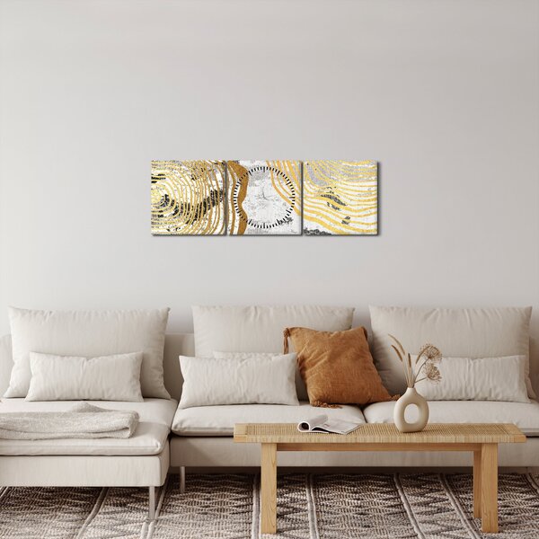 Kép - Kollázs (órával) (90x30 cm)