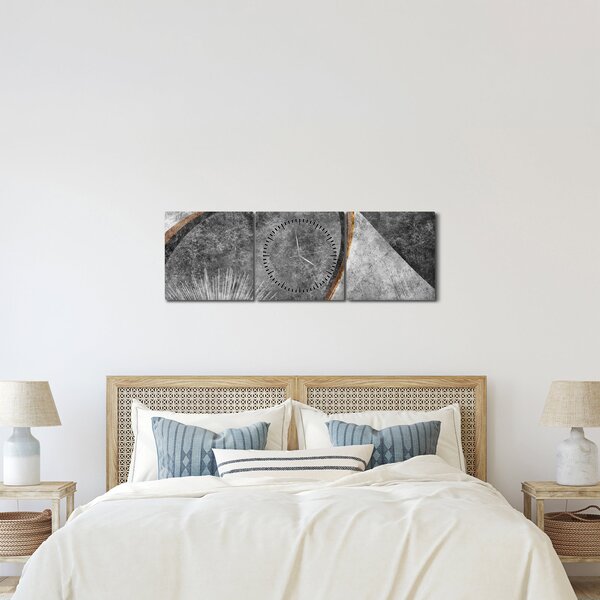 Kép - Absztrakció a betonban (órával) (90x30 cm)