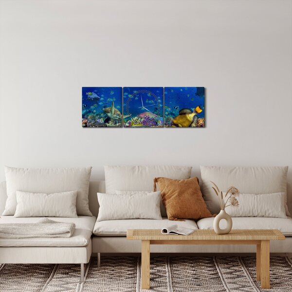 Kép - Óceán (órával) (90x30 cm)
