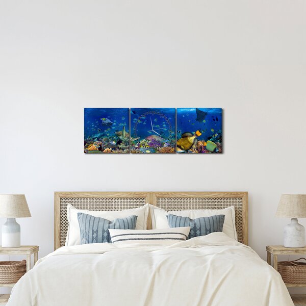 Kép - Óceán (órával) (90x30 cm)