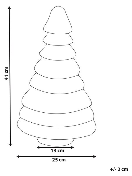 Karácsonyi dekoráció LED ANDAN 41 cm Karácsonyfa Zöld