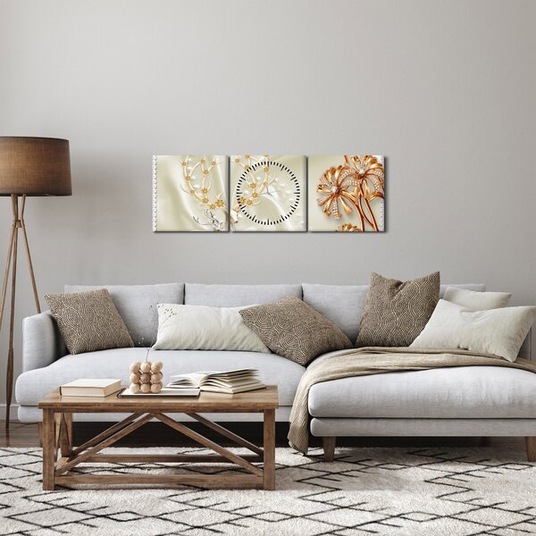 Kép - Kollázs (órával) (90x30 cm)