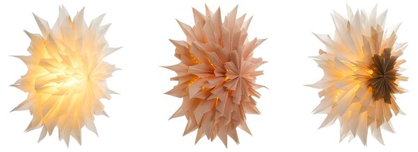 Függődísz háromdarabos szettben LED FORSAN 41 cm Csillag Színes
