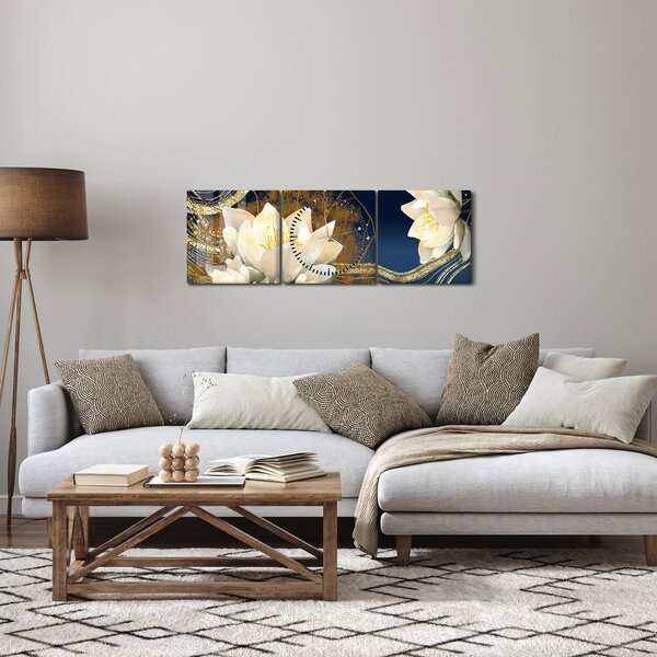 Kép - Kollázs (órával) (90x30 cm)