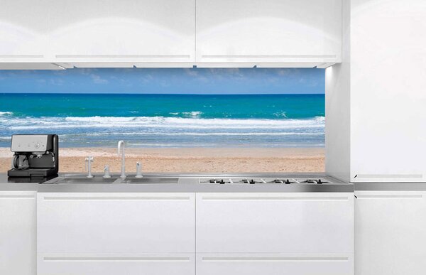 Konyhai fotótapéta - strand 180 x 60 cm