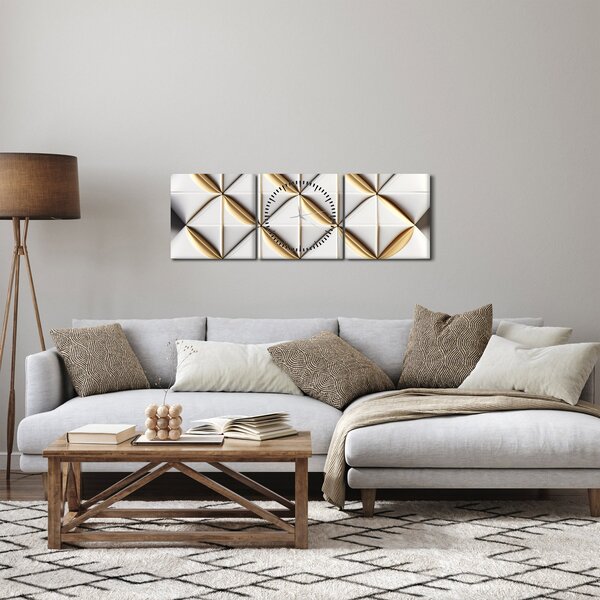 Kép - Dekoratív textúra (órával) (90x30 cm)