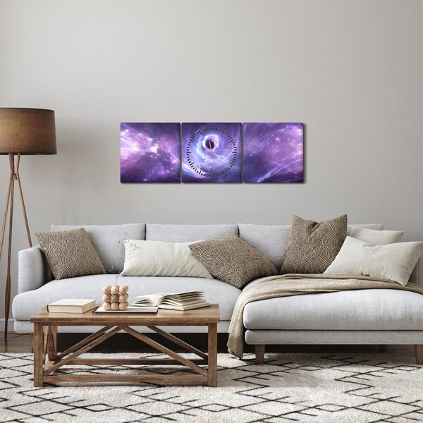Kép - Az Univerzum (órával) (90x30 cm)