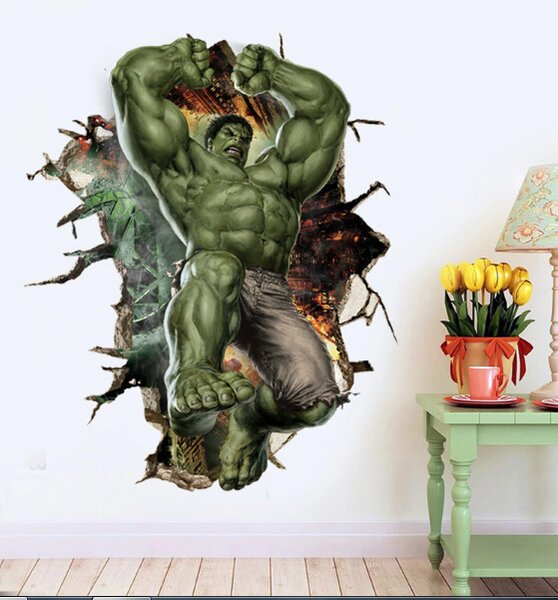 Vidám Fal Matrica Erős Hulk a Bosszúállókból