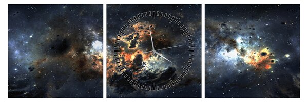 Kép - Az Univerzum a Nebulával (órával) (90x30 cm)