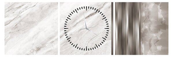 Kép - Márvány ezüst vonalakkal (órával) (90x30 cm)