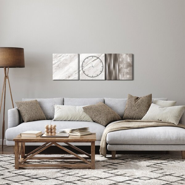 Kép - Márvány ezüst vonalakkal (órával) (90x30 cm)