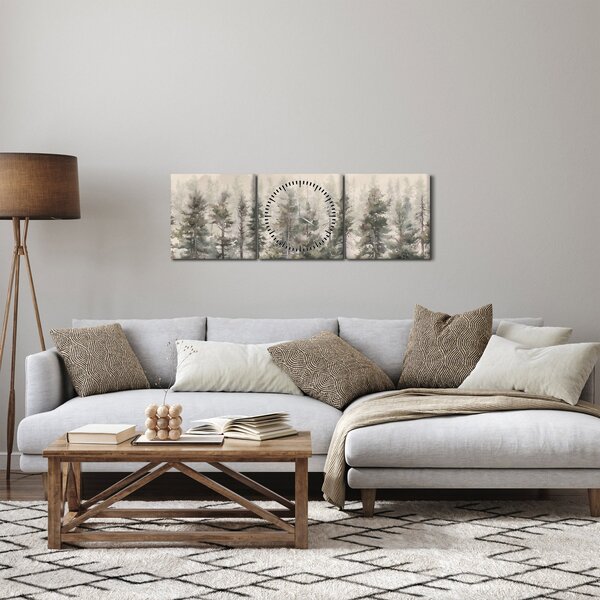 Kép - Fenyőerdő I., akvárium (órával) (90x30 cm)