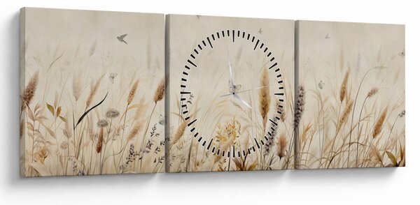 Kép - Wild Meadow (órával) (90x30 cm)