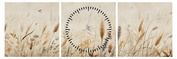 Kép - Wild Meadow (órával) (90x30 cm)