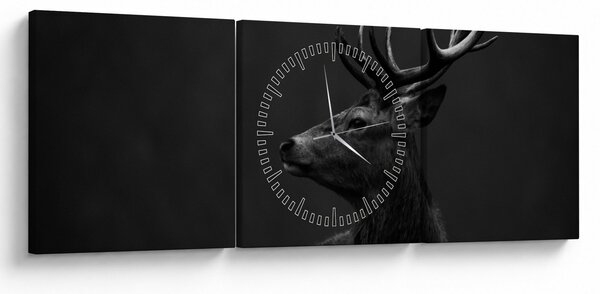 Kép - Egy szarvas portréja (órával) (90x30 cm)