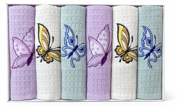 Konyhai törülköző Butterfly készlet 6 db