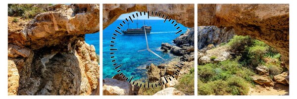 Kép - Cape Greco (órával) (90x30 cm)