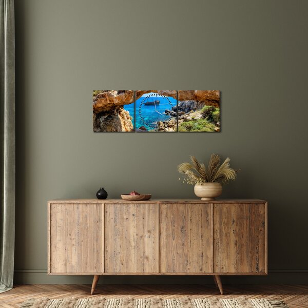 Kép - Cape Greco (órával) (90x30 cm)