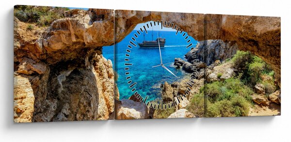 Kép - Cape Greco (órával) (90x30 cm)