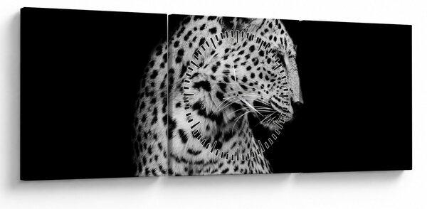 Kép - Leopárd (órával) (90x30 cm)