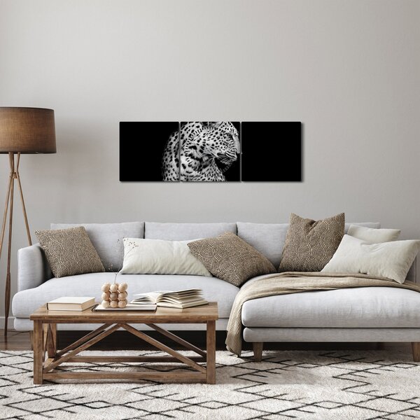 Kép - Leopárd (órával) (90x30 cm)