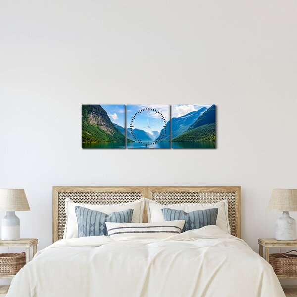 Kép - Lovatnet-tó (órával) (90x30 cm)