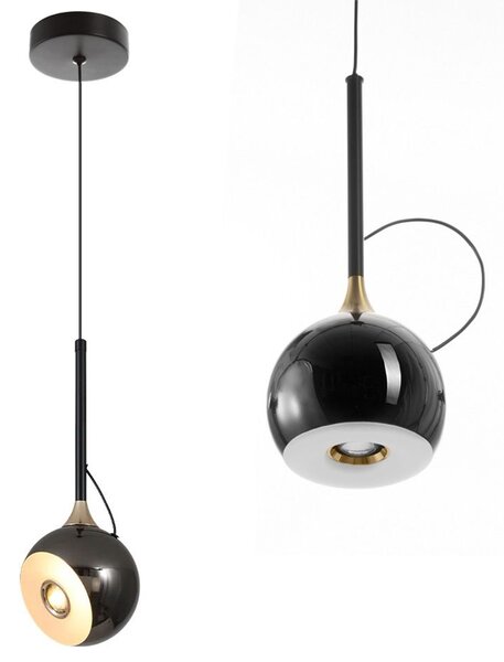 Mennyezeti lámpa LED G087-1CP BLACK CHROME